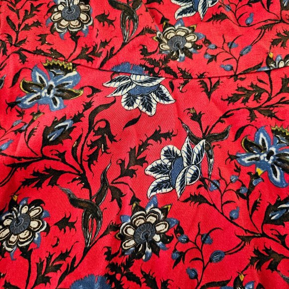 Plus Size ModCloth Red Floral A-Line Dress - Picture 4 of 15